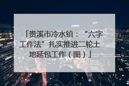 贵溪市冷水镇：“六字工作法”扎实推进二轮土地延包工作（图）