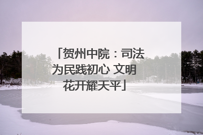 贺州中院：司法为民践初心 文明花开耀天平