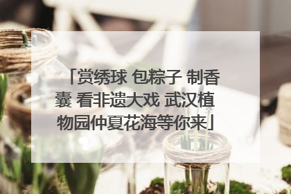 赏绣球 包粽子 制香囊 看非遗大戏 武汉植物园仲夏花海等你来