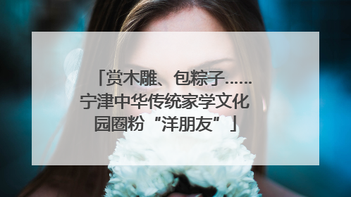 赏木雕、包粽子……宁津中华传统家学文化园圈粉“洋朋友”
