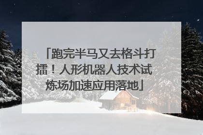 跑完半马又去格斗打擂！人形机器人技术试炼场加速应用落地