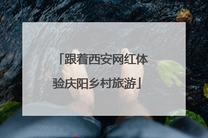 跟着西安网红体验庆阳乡村旅游
