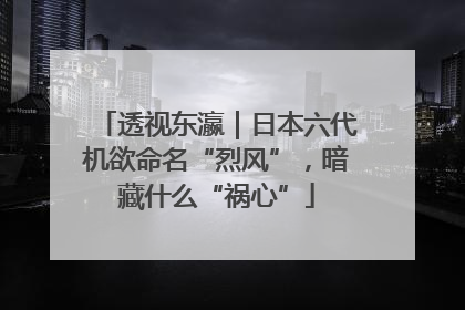 透视东瀛｜日本六代机欲命名“烈风”，暗藏什么“祸心”