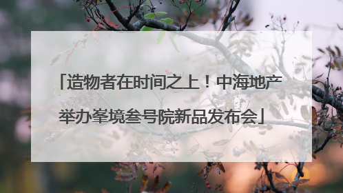 造物者在时间之上！中海地产举办峯境叁号院新品发布会
