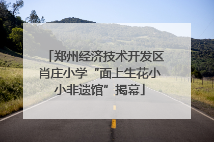 郑州经济技术开发区肖庄小学“面上生花小小非遗馆”揭幕