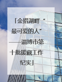 金措湖畔“最可爱的人”——淄博市第十批援藏工作纪实
