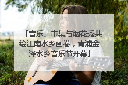 音乐、市集与烟花秀共绘江南水乡画卷，青浦金泽水乡音乐节开幕
