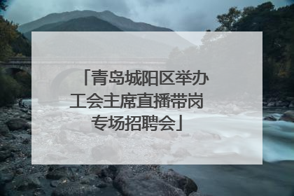 青岛城阳区举办工会主席直播带岗专场招聘会