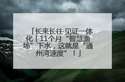 长来长往·见证一体化丨11个月“智慧渔场”下水，这就是“通州湾速度”！