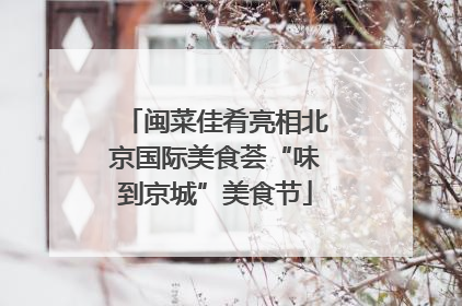 闽菜佳肴亮相北京国际美食荟“味到京城”美食节