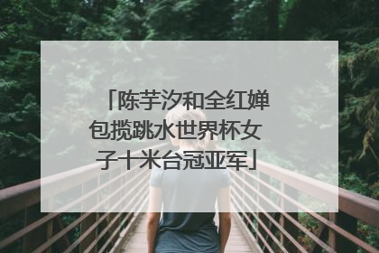 陈芋汐和全红婵包揽跳水世界杯女子十米台冠亚军