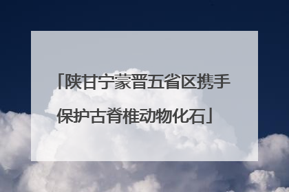 陕甘宁蒙晋五省区携手保护古脊椎动物化石