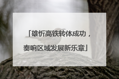 雄忻高铁转体成功，奏响区域发展新乐章