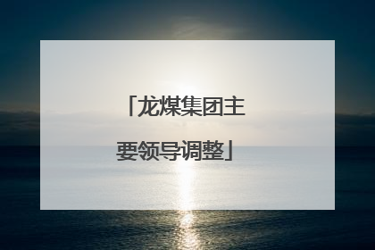 龙煤集团主要领导调整