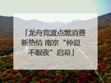 龙舟竞渡点燃消费新热情 南京“仲夏不眠夜”启幕