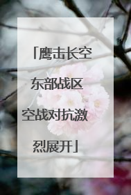 鹰击长空 东部战区空战对抗激烈展开