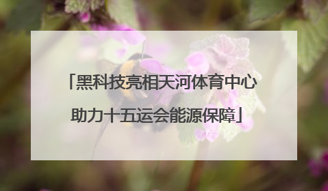 黑科技亮相天河体育中心 助力十五运会能源保障