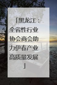 黑龙江：全省性行业协会商会助力伊春产业高质量发展
