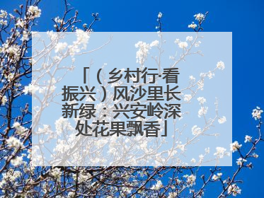 （乡村行·看振兴）风沙里长新绿：兴安岭深处花果飘香