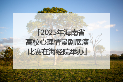 2025年海南省高校心理情景剧展演比赛在海经院举办