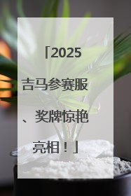 2025吉马参赛服、奖牌惊艳亮相！
