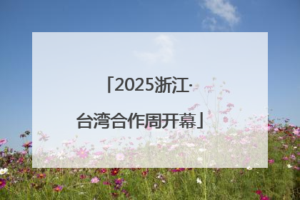 2025浙江·台湾合作周开幕