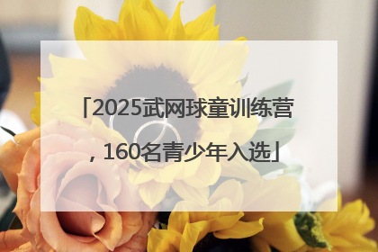 2025武网球童训练营，160名青少年入选