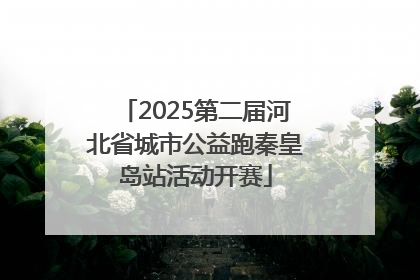 2025第二届河北省城市公益跑秦皇岛站活动开赛