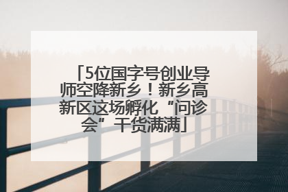 5位国字号创业导师空降新乡！新乡高新区这场孵化“问诊会”干货满满